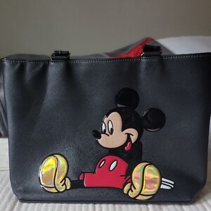 Disney Black Tote Bag with Mickey Mouse Design